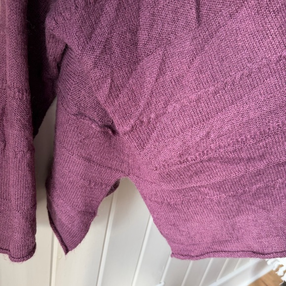 Women’s Easel Deep Purple Knit Sweater, Size 3X - Picture 5 of 8